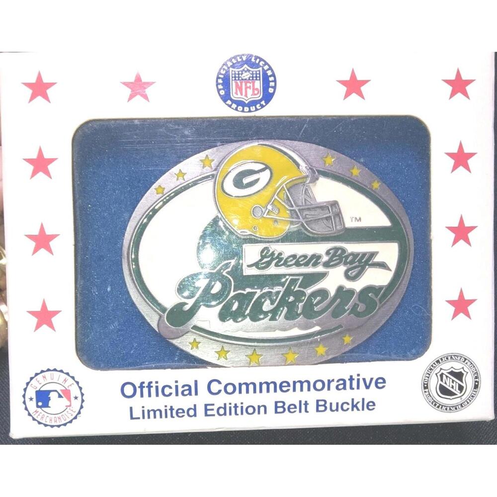 1997 Siskiyou Pewter  Green Bay Packers Belt Buckle Limited Edition NIB #5816